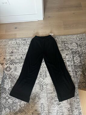 GAP Black Knit Wide Leg Pants XS